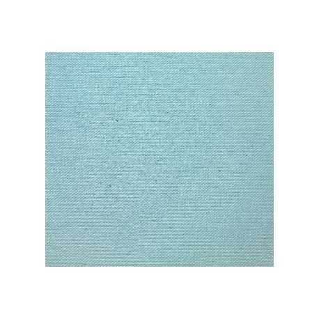 Nappe enduite avec traitement antitache Bleu Paon carrée 180 x 180 cm